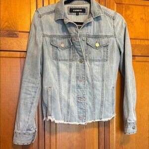 Express Studded Light Blue Jean Jacket
